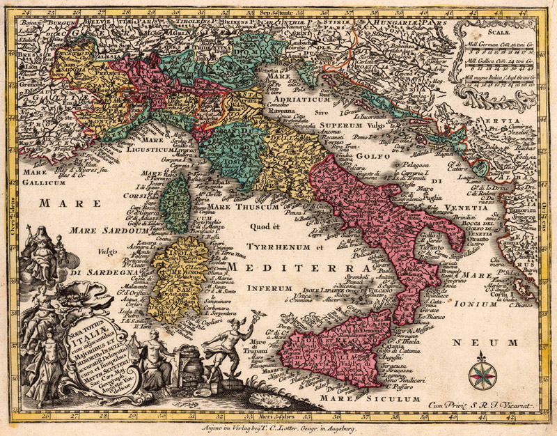 Italië 1656 Seutter